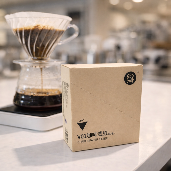 Hero - V60 Filter Papers 01 Size 100 Pieces | هيرو - فلتر قهوة في60 مقاس 01 100 كيس