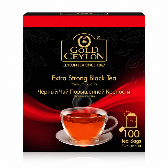 Gold Ceylon -  Extra strong Black tea premium quality  100 bags