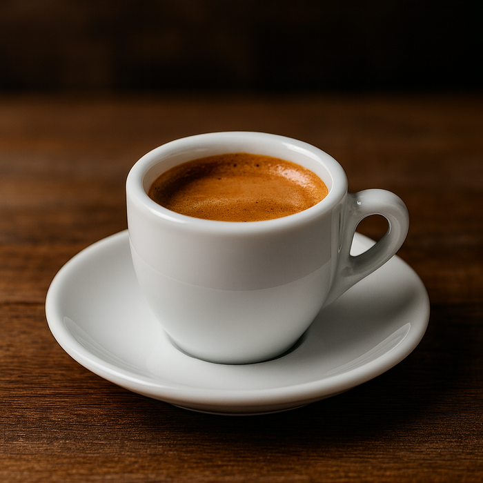 Espresso Cup and Saucer Set 80 ml White | طقم كوب الاسبريسو مع الصحن 80 مل لون ابيض