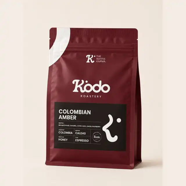 KODO Roastery-Amber Colombian250 g Espresso preparation