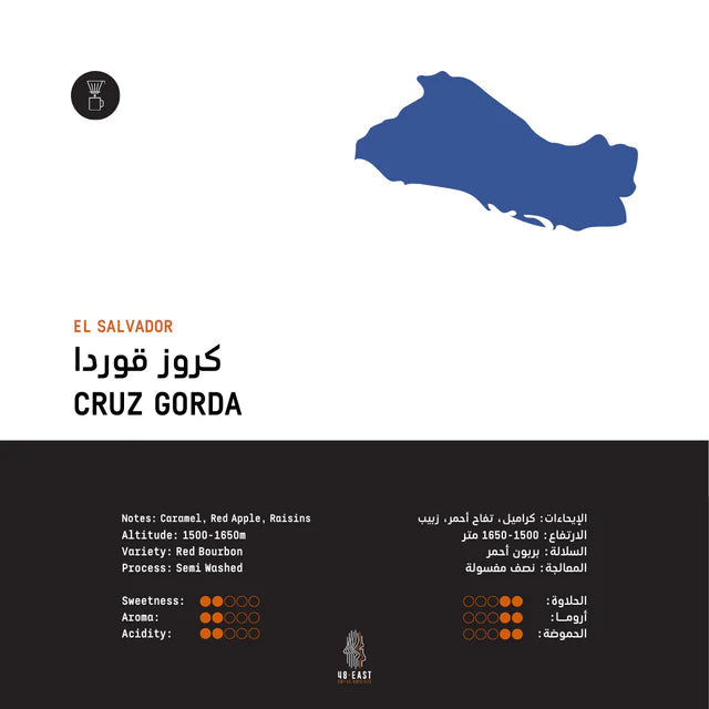 48 East - Cruz Gorda El Salvador 250 g Filter Preparation