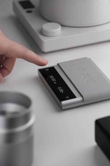 Varia AKU Mini – Pocket-Sized Coffee Scale with Brew Modes & Flow Monitoring IPX6 White