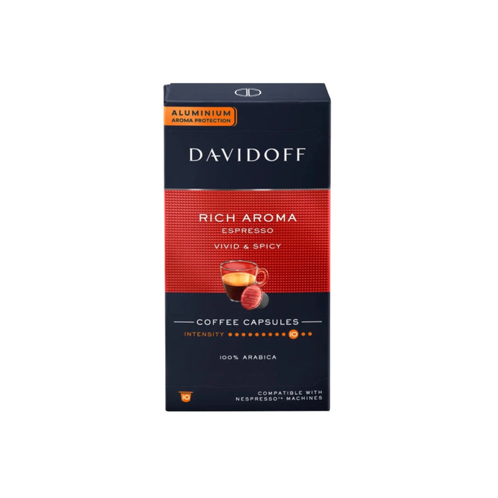 دافيدوف -  كبسولات اسبريسو ريتش اروما نسبريسو 10 كبسولات | Davidoff - Espresso Rich Aroma Capsules 10 Pieces