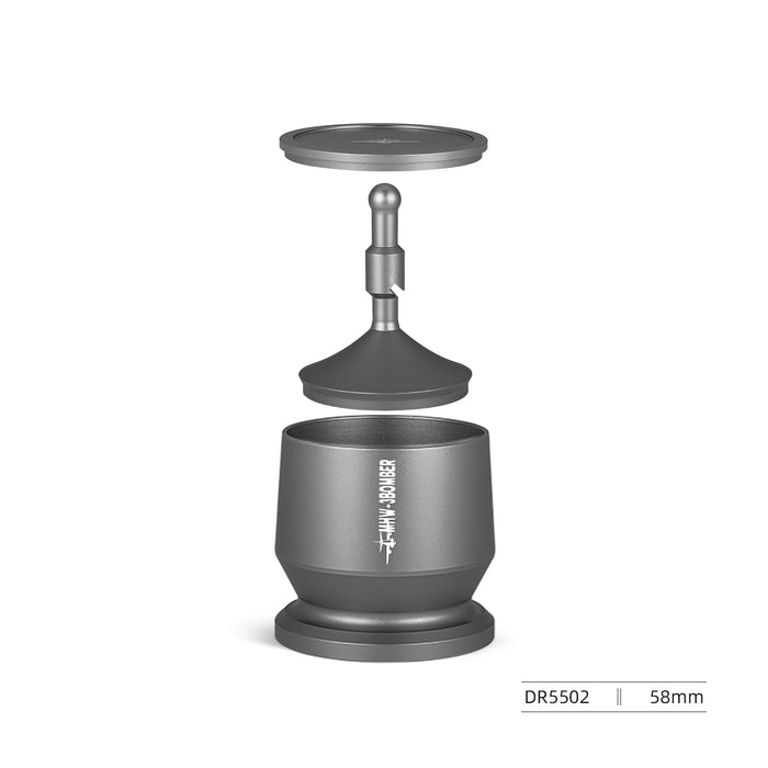 3 Bomber - Blind Shaker Espresso Coffee Powder Dosing Funnel 58mm - Grey