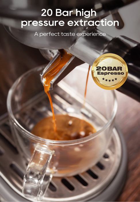HiBREW Semi-Automatic Espresso Machine – 20 Bar – H10B – Silver