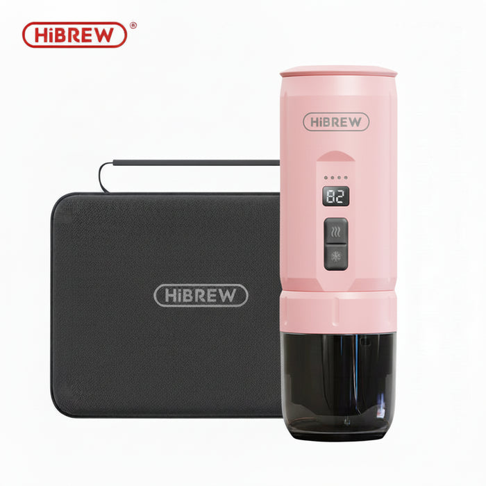 HiBrew – Portable H4C Explorer Espresso Maker with Detachable Battery H4C 20 Bars Pink