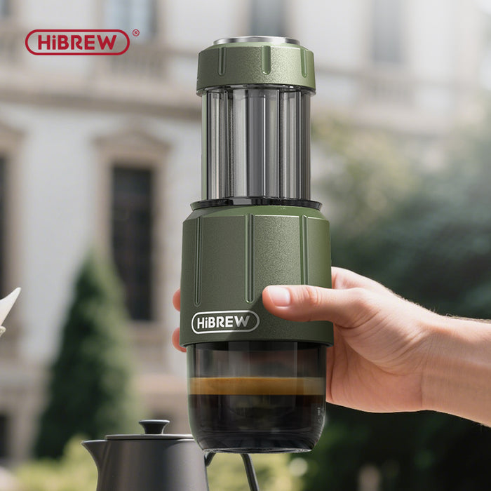 HiBrew – H4D 2-in-1 Portable Ground Hand Press Brewer Espresso Maker