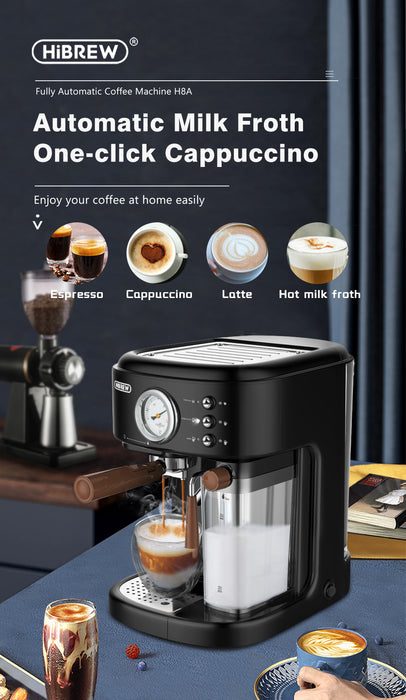HiBrew - Fully Automatic Coffee Machine H8A  |H8A جهاز قهوة تلقائي بالكامل - HiBrew