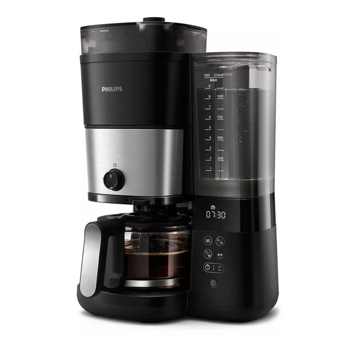 Philips - Drip coffee maker with built-in grinder HD7900 1.25 L Black |