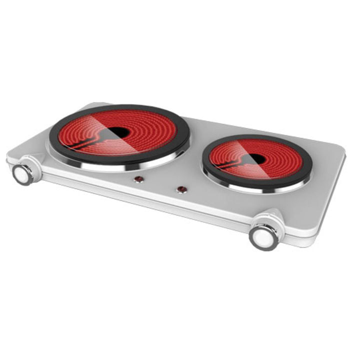 Orca - Double Hot Plate Ceramic 2500 Watts  - Silver