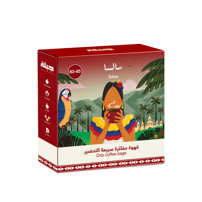 Jebla Roasters – Salsa Colombia Drip Coffee Bags – 5 Pack