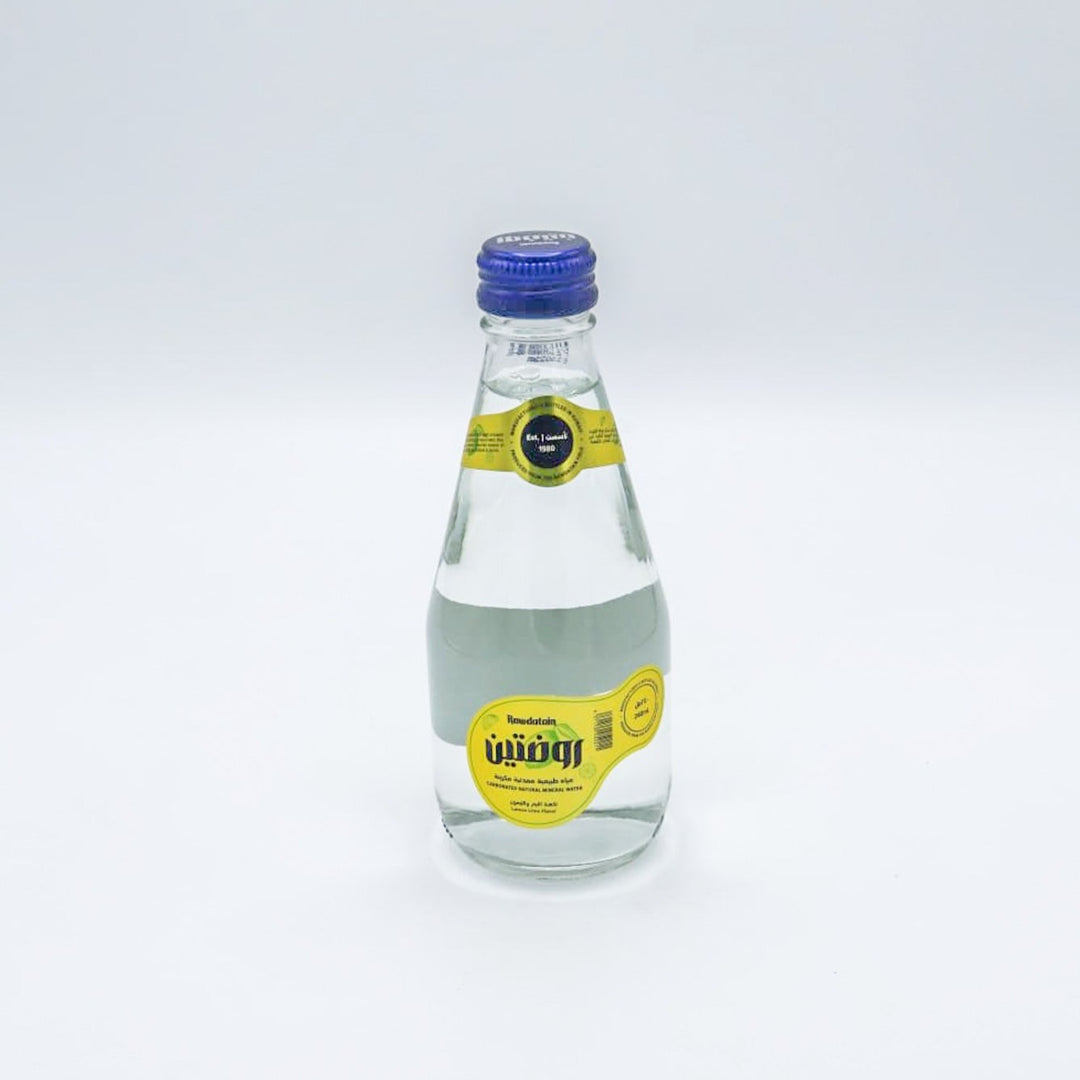 روضتين -مياه معدنية طبيعية نكهة الليم والليمون 240×6  | Rawdatain Natural Mineral Water -Lemon Lime Flavour 6 x 240 ml |