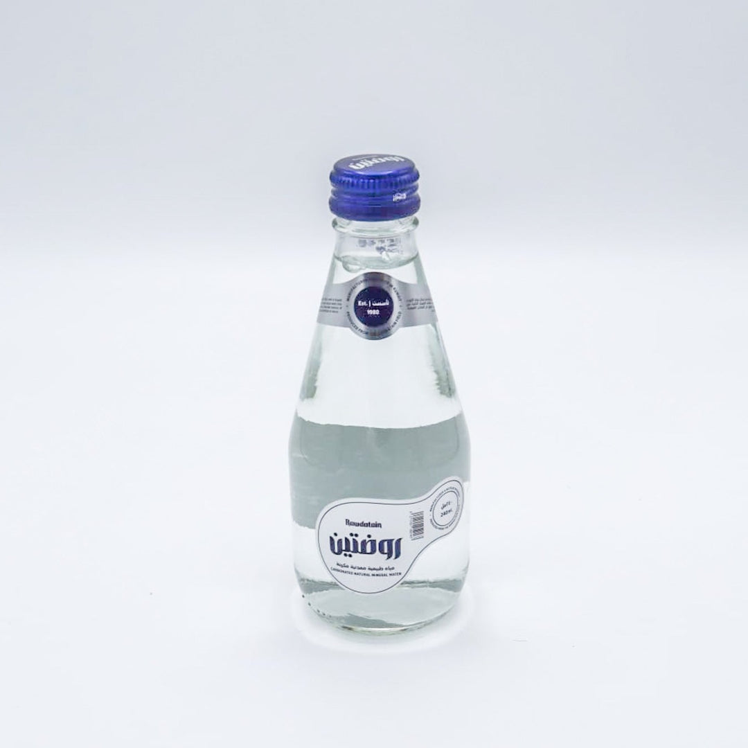 روضتين -مياه معدنية طبيعية مكربنة 240×6 | Rawdatain Natural Mineral Water - Carbonated Water 6 x 240 ml |