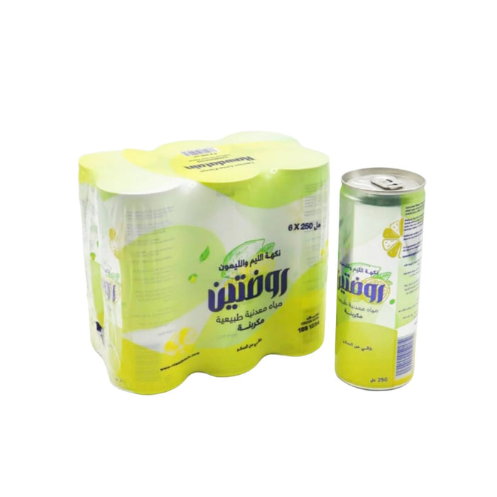 Rawdatain - Carbonated Natural Mineral Water Lemon Lime 6×250 ml