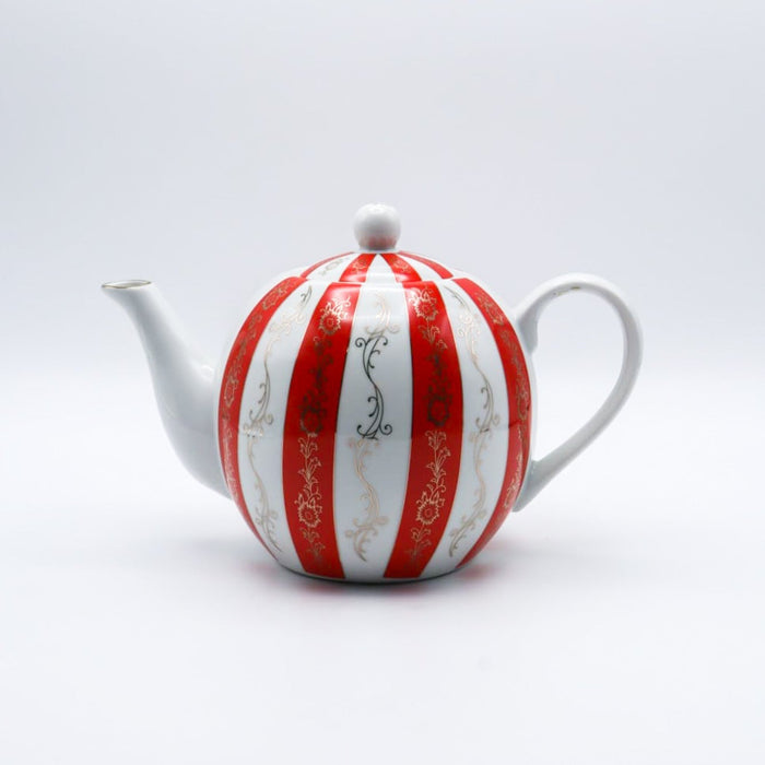 Crystal Cup - Color Porcelain tea pot 1200 ml - Red |