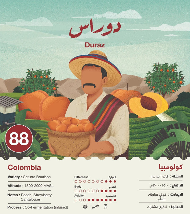 Jebla - Duraz Colombia 250 g espresso & filter preparation