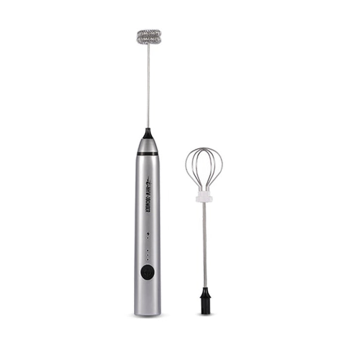 3 BOMBER - ELECTRIC MILK FROTHER Silver