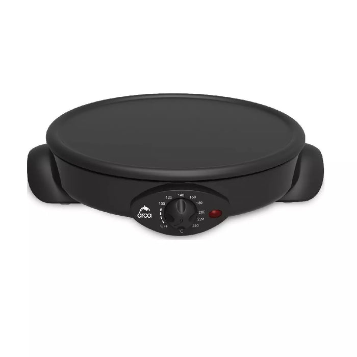 Orca - Crepe Maker and Grill Pan 1500 Watts - Black