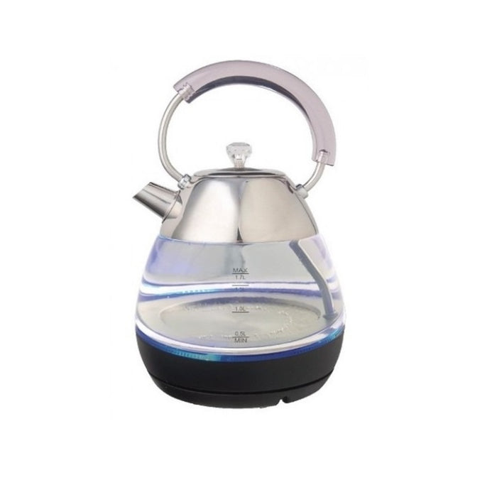 Orca - Glass Kettle 1.7 L 2200 Watts - Silver