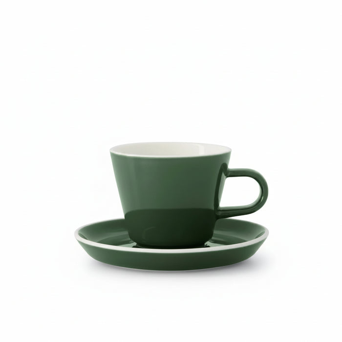 Acme - Dark Green Roman cup 110 ml with saucer