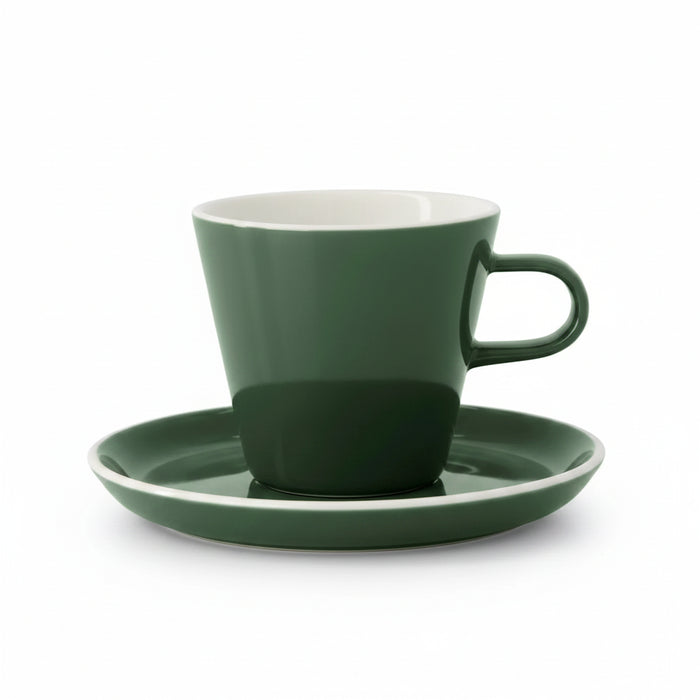 Acme - Dark Green Roman cup 270 ml with saucer