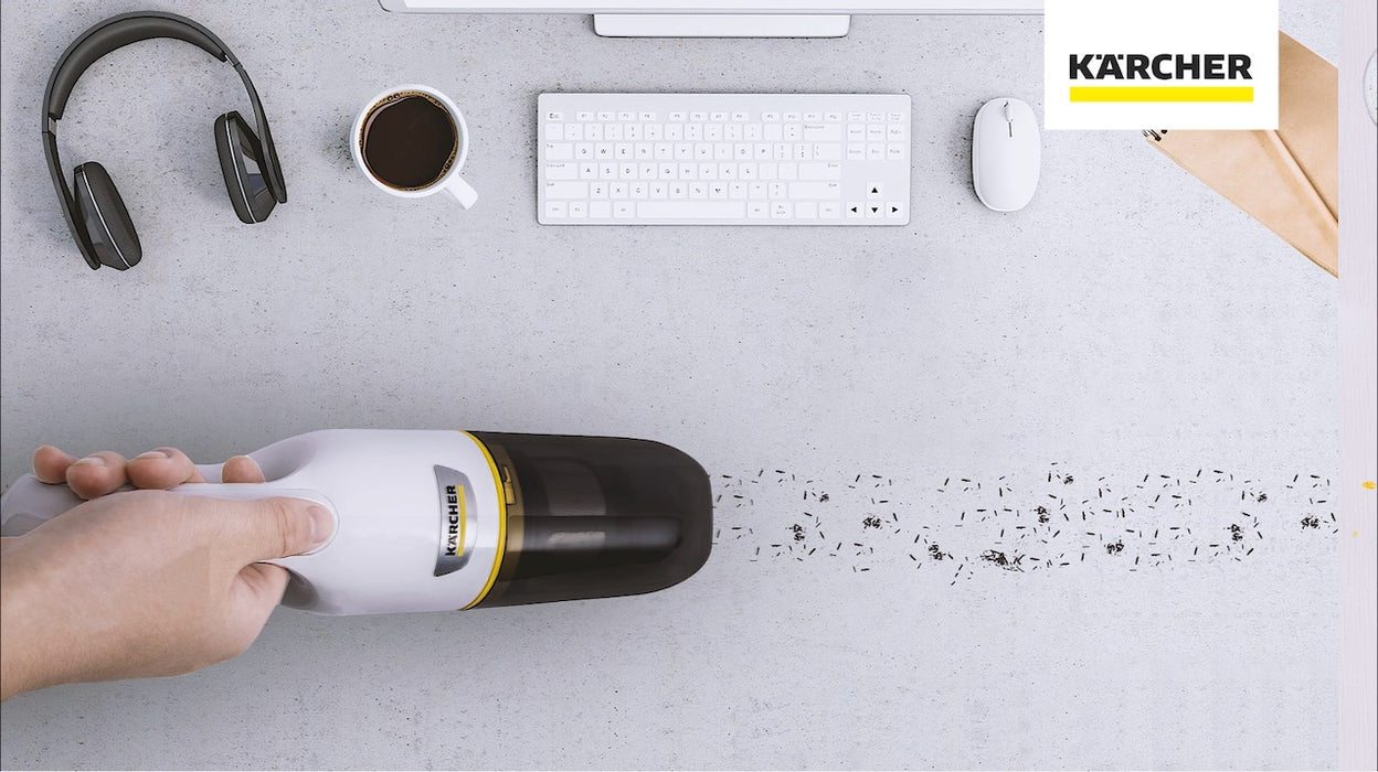 Karcher - Handheld Vacuum Cleaner, VCH 2 - White |  ابيض VCH 2 - كارشر مكنسة كهربائية محمولة