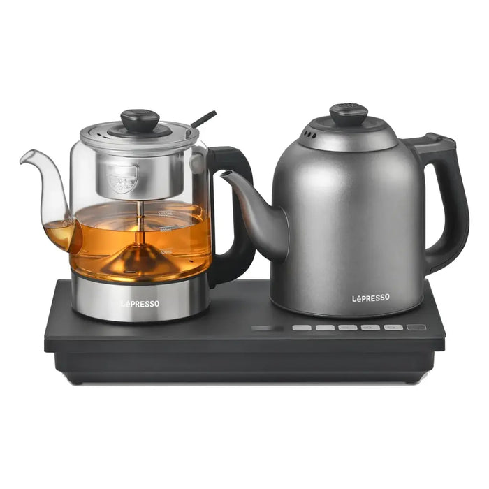 LePresso AuraBrew Tea Brewer and Water Boiler with Interactive Panel - Gray