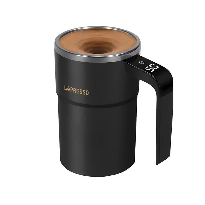 Lepresso - Auto Stirring Mug Black | ليبريسو - كوب التحريك التلقائي باللون الاسود