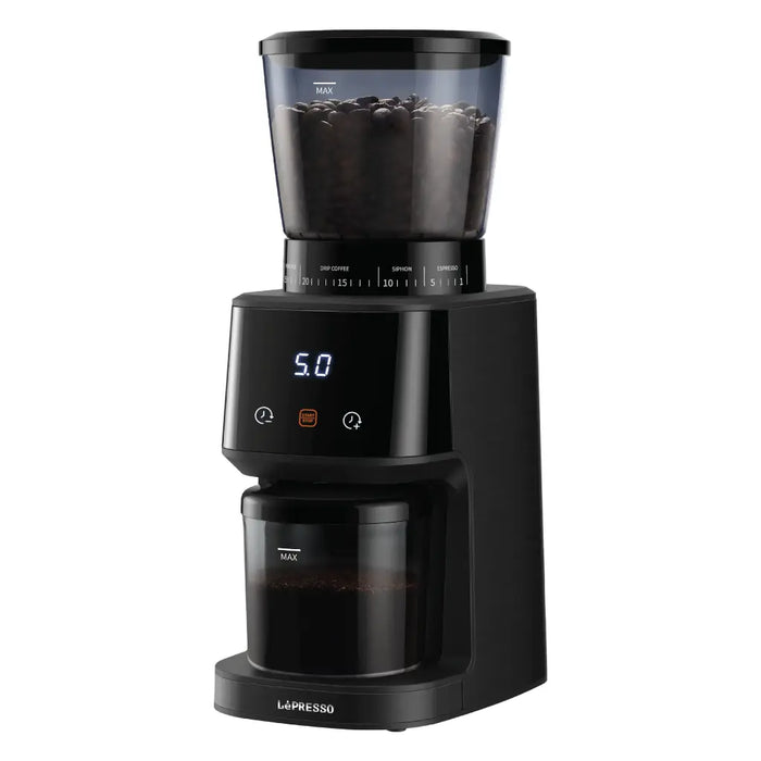 Lepresso - Conical Burr Coffee Grinder – 31 Grind Settings, 165W, Black