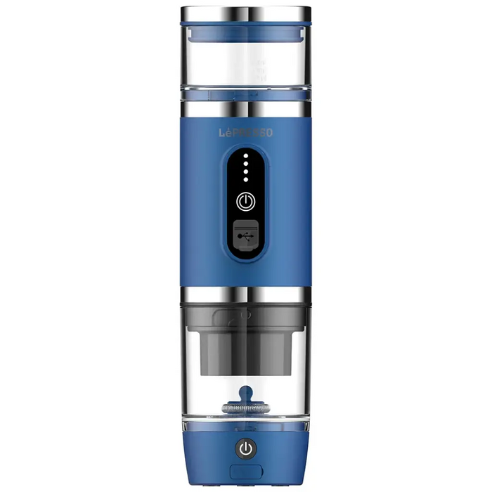 Lepresso 4 in 1 Portable Coffee Machine with Milk Frother - BLUE