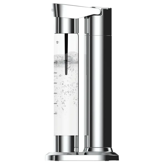 Lepresso - Fizznest Sparkling Machine – with Dual BPA-Free Bottles, 1000mL , CO₂ Compatible Silver
