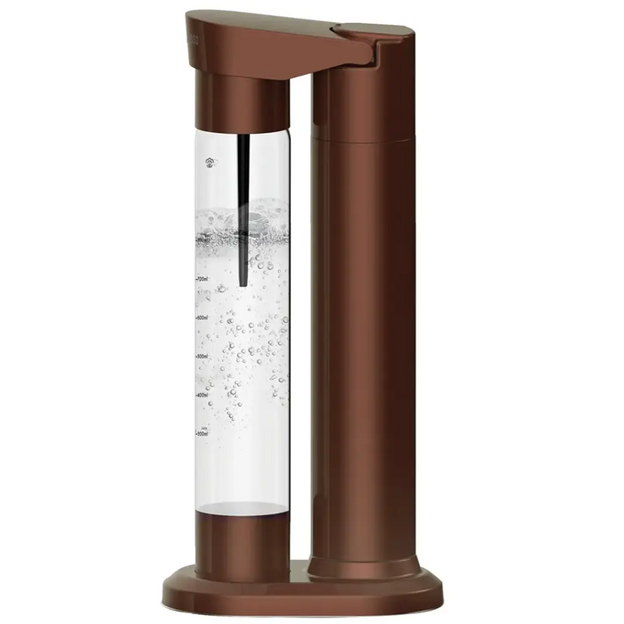 Lepresso - Fizznest Sparkling Machine – with Dual BPA-Free Bottles, 1000mL , CO₂ Compatible Brown