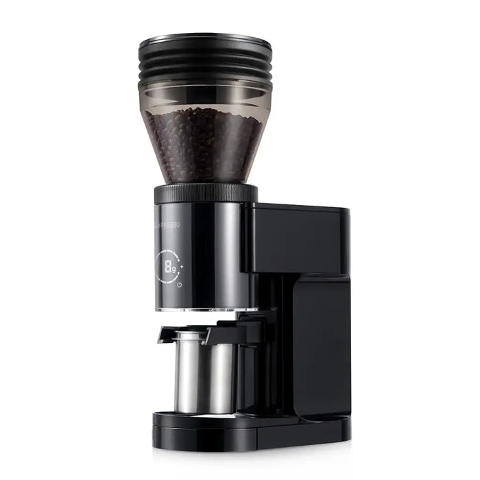 LePresso -  Grindeur Conical Burr Grinder with Digital Weight Control - Black