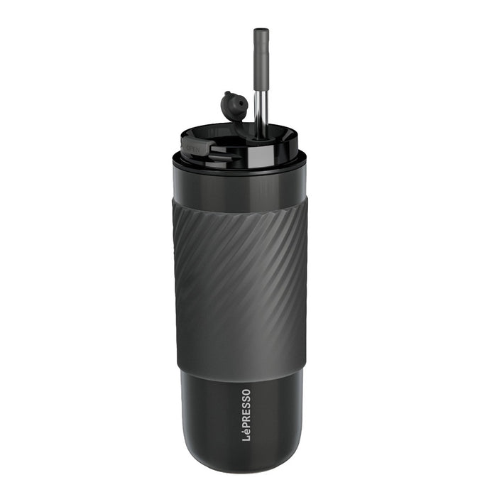 Lepresso - Thermal Tumbler With Infusion Filter Grey | ليبريسو - كوب حراري مع فلتر التسريب