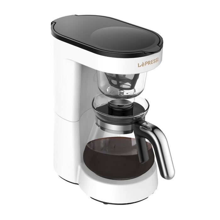 Lepresso - Drip Coffee Machine 0.75L White | ليبرسو - ماكينة صنع القهوة بالتقطير 750 مل لون أبيض