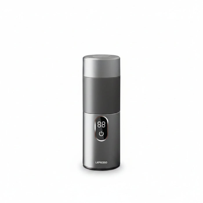 Lepresso Mokarise Electric Moka Maker (Car & Home Use) | Dual Voltage 12V/220V | 150mL | Stainless Steel | Silver