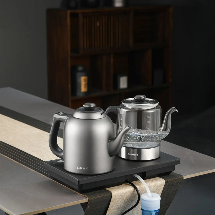 LePresso AuraBrew Tea Brewer and Water Boiler with Interactive Panel - Gray