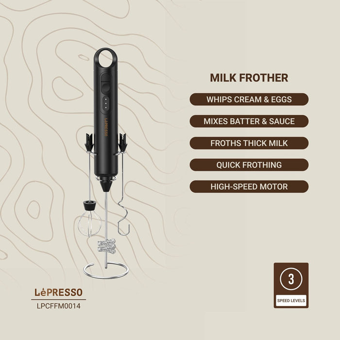 LePresso -  3 In 1 Frother - Black