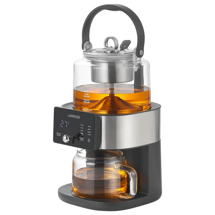 LePresso Brewfinity Tea & Coffee Brewer with Digital Display | 1000mL | Fountain Brewing Technology | Black
