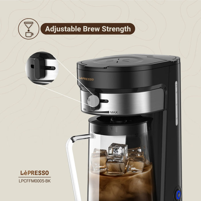 LePresso - Cold Brew Machine Ice Coffee & Tea - Black