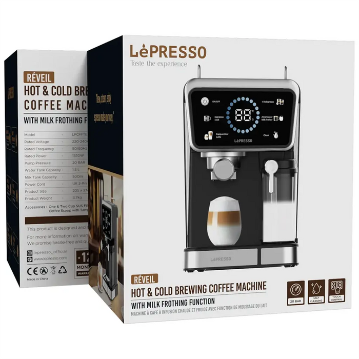 LePresso - Réveil Hot & Cold Brewing Coffee Machine - Black