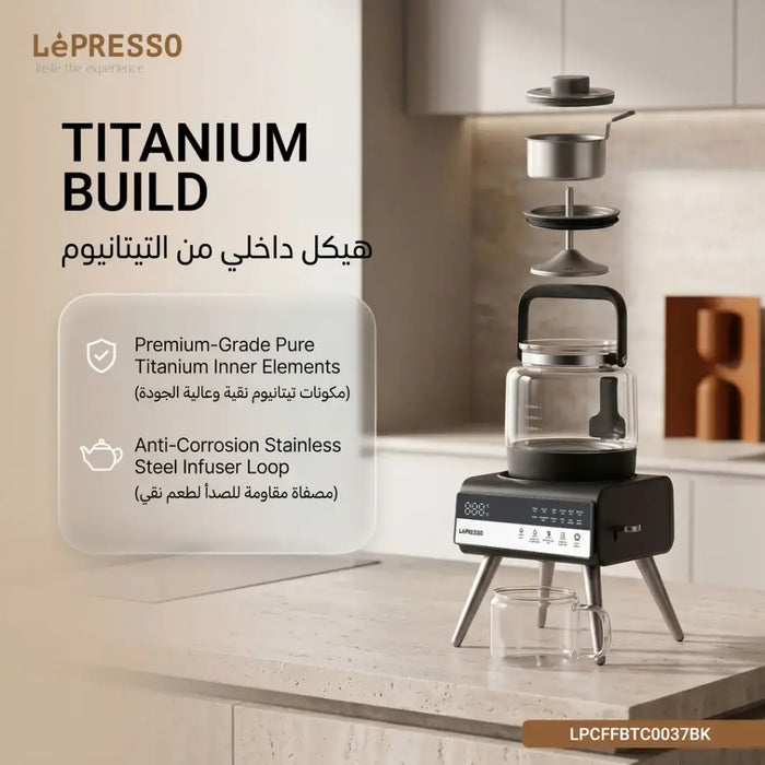 LePresso Brewify Tea & Coffee Brewer with Digital Display – Black