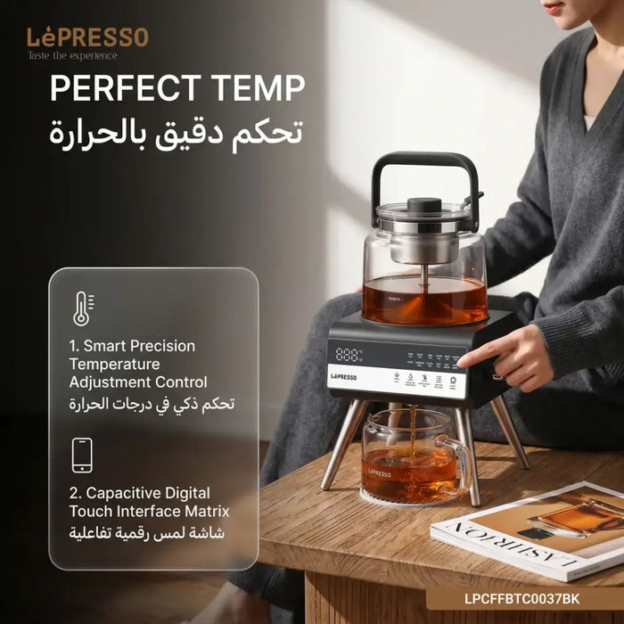 LePresso Brewify Tea & Coffee Brewer with Digital Display – Black