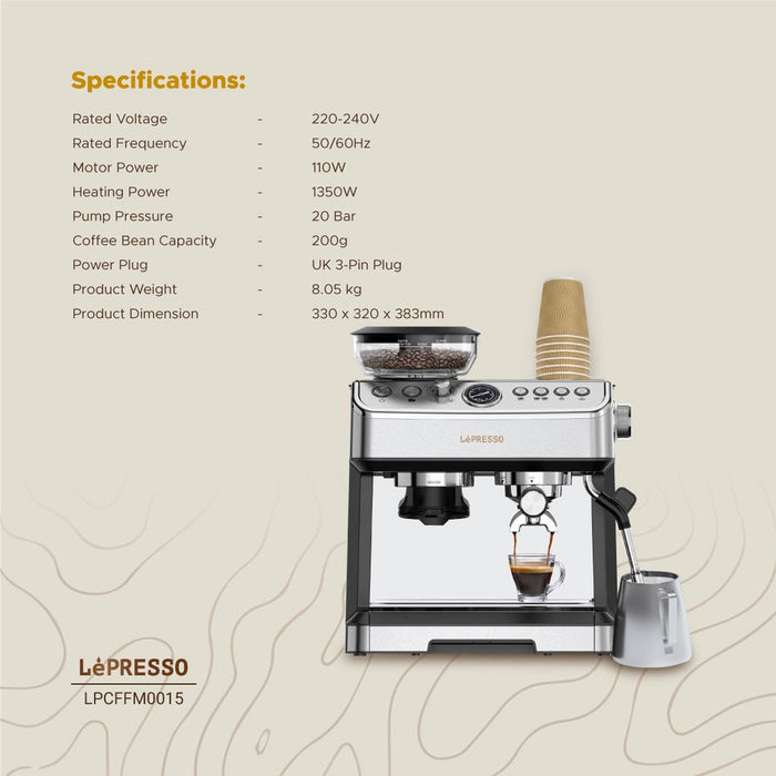 Lepresso - Advanced Espresso Machine - Silver