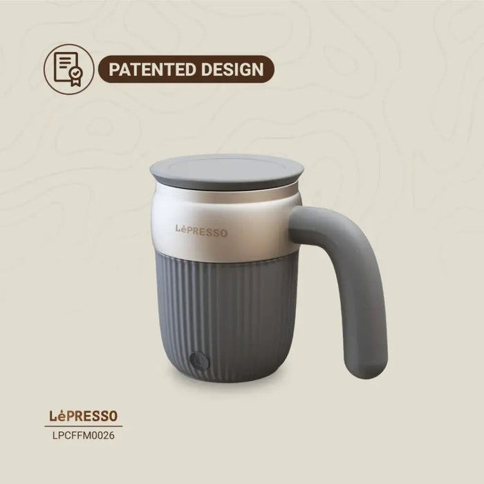 Lepresso - Auto Magnetic Stirring Mug 450mL - Gray