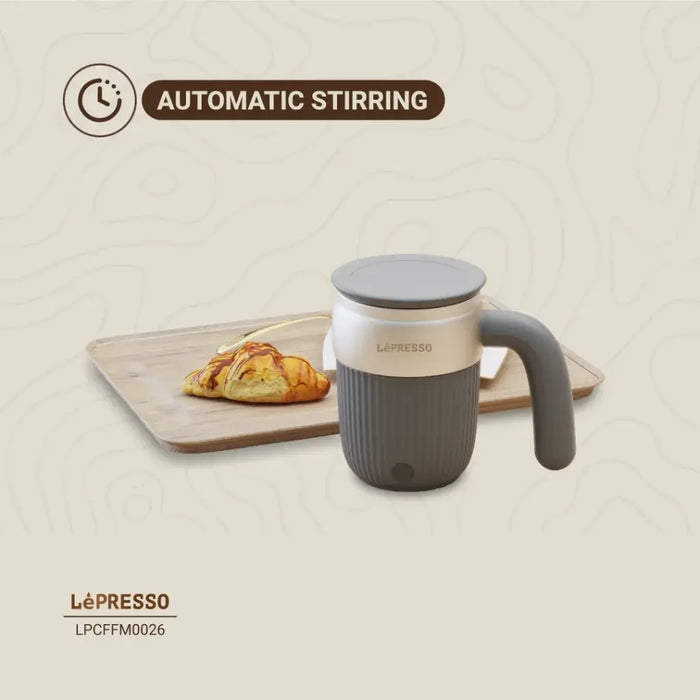 Lepresso - Auto Magnetic Stirring Mug 450mL - Gray