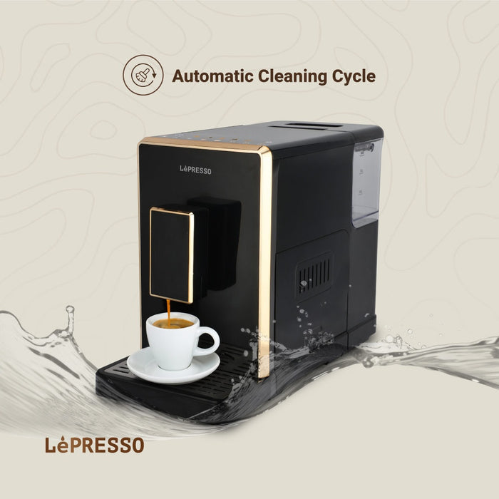 LePresso - 20 Bar Full Automatic Coffee Machine 1.5L - Black