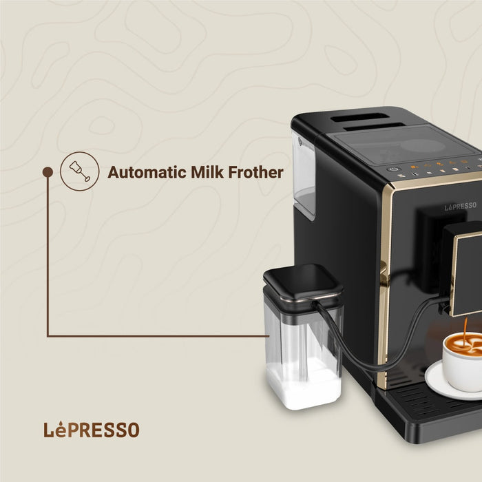 LePresso - 20 Bar Full Automatic Coffee Machine 1.5L - Black