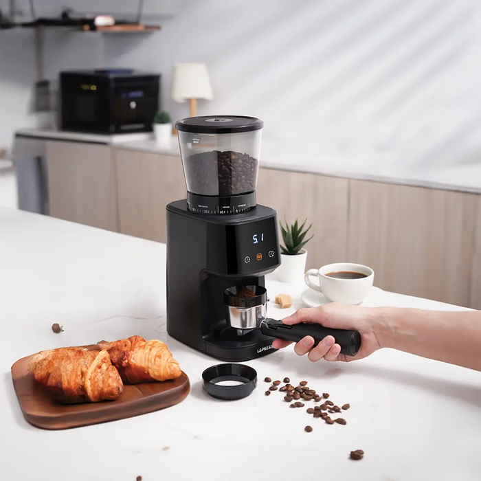 Lepresso - Conical Burr Coffee Grinder – 31 Grind Settings, 165W, Black