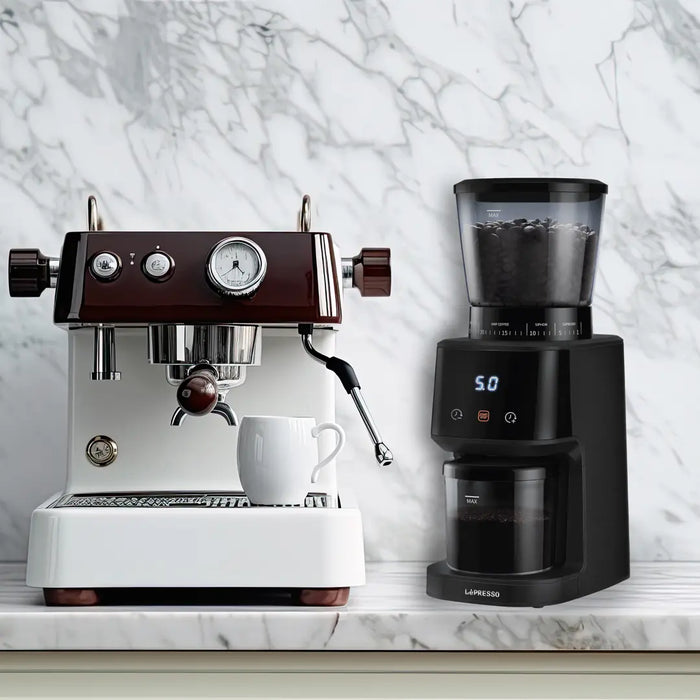 Lepresso - Conical Burr Coffee Grinder – 31 Grind Settings, 165W, Black